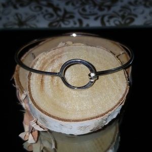 Sterling Silver Open Circle Bangle